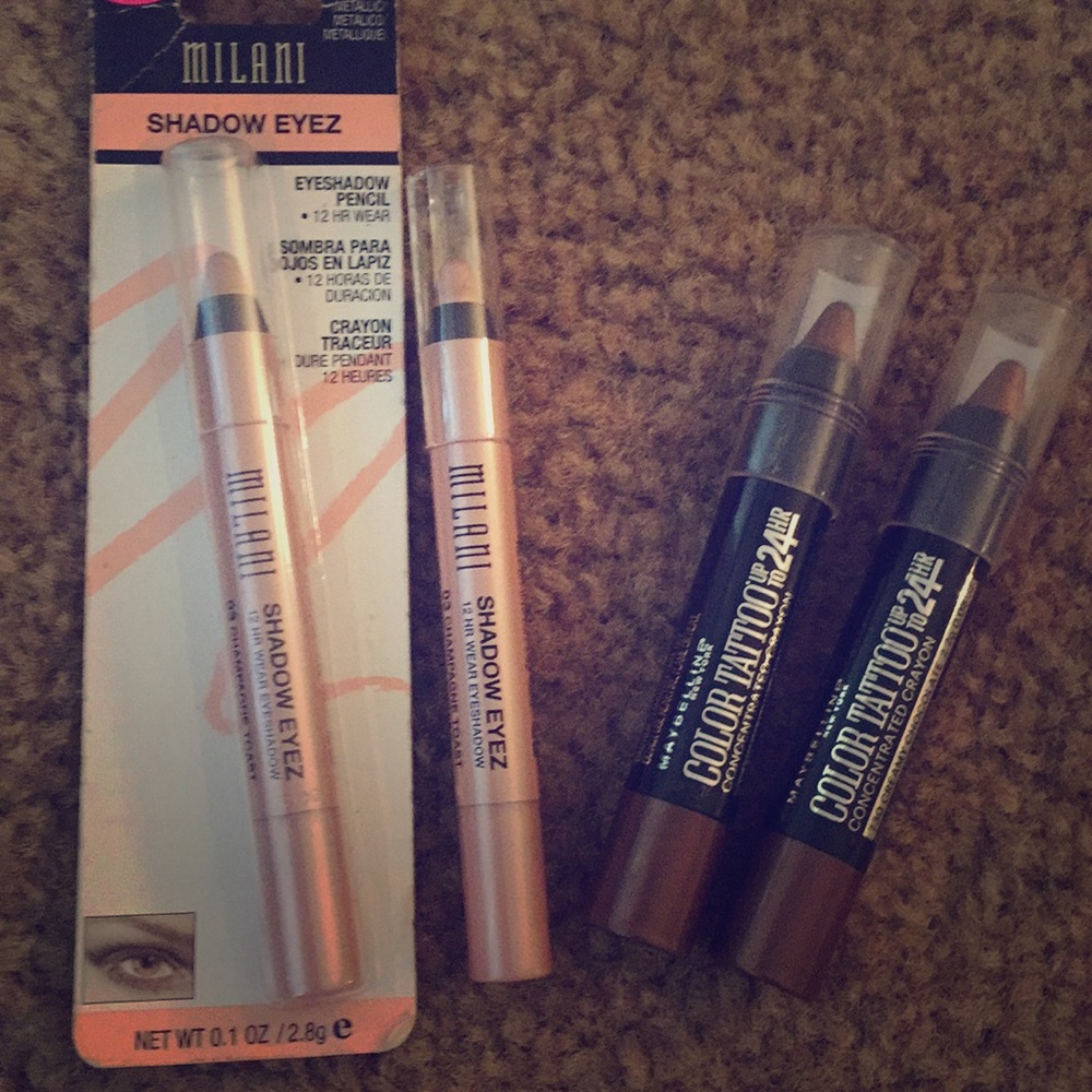 NEW MILANI SHADOW EYEZ MAYBELLINE COLOR TATTOO